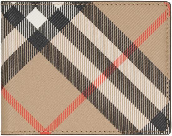  버버리 체크 슬림 반지갑 8095693160296 A2021 Beige - BURBERRY