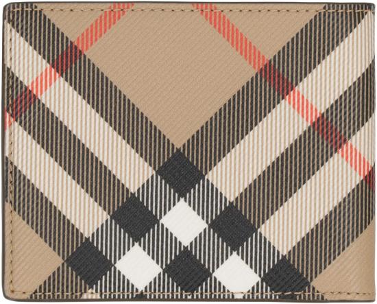  버버리 체크 슬림 반지갑 8095693160296 A2021 Beige - BURBERRY