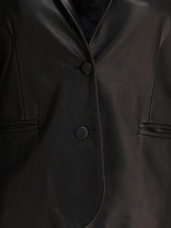 25FW 셈퍼 수트 자켓 BLAZER LEATHER BLACK Black - SEMPER