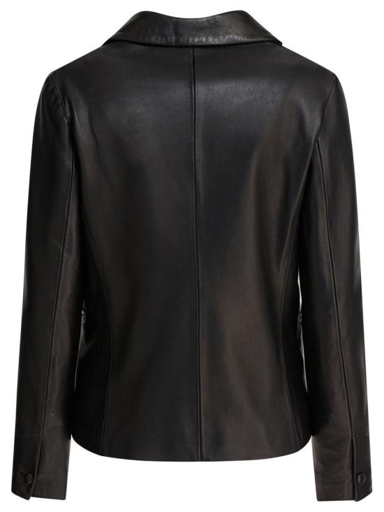 25FW 셈퍼 수트 자켓 BLAZER LEATHER BLACK Black - SEMPER