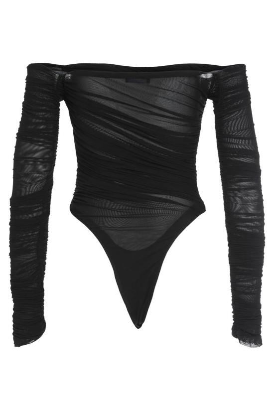  뮈글러 바디수트 티셔츠 24P1BO0224595 1999 Black - MUGLER