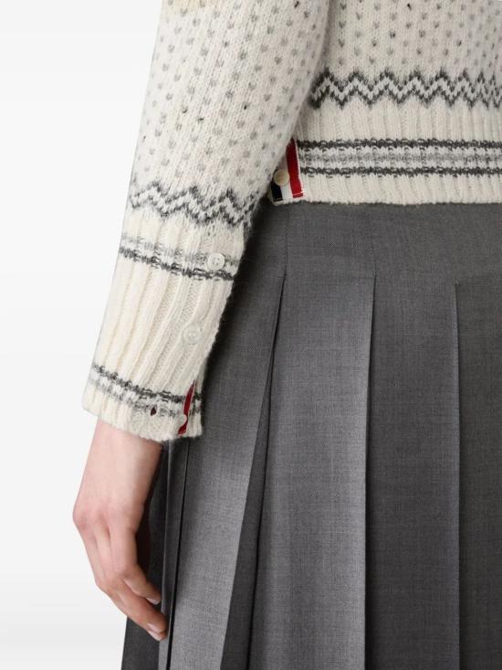 25FW 톰브라운 가디건 FKC677AY1506100 WHITE DOM - THOM BROWNE