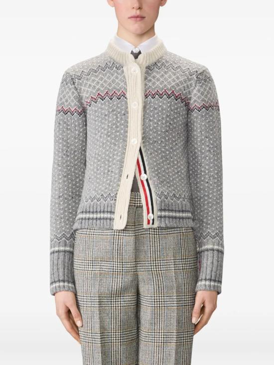 25FW 톰브라운 가디건 FKC677AY1506055 LIGHT GREY DOM - THOM BROWNE