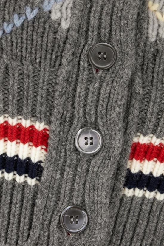 25FW 톰브라운 가디건 FKC679AY1029982 TONAL GREY DOM - THOM BROWNE