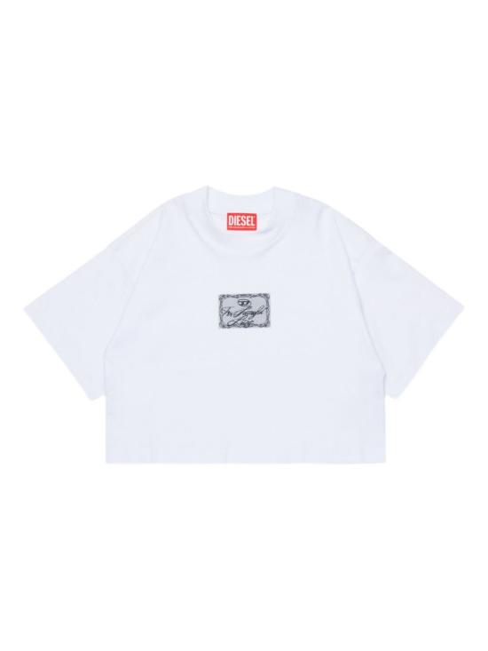 26SS [키즈] 디젤 티셔츠 J026050GRAI K100 White