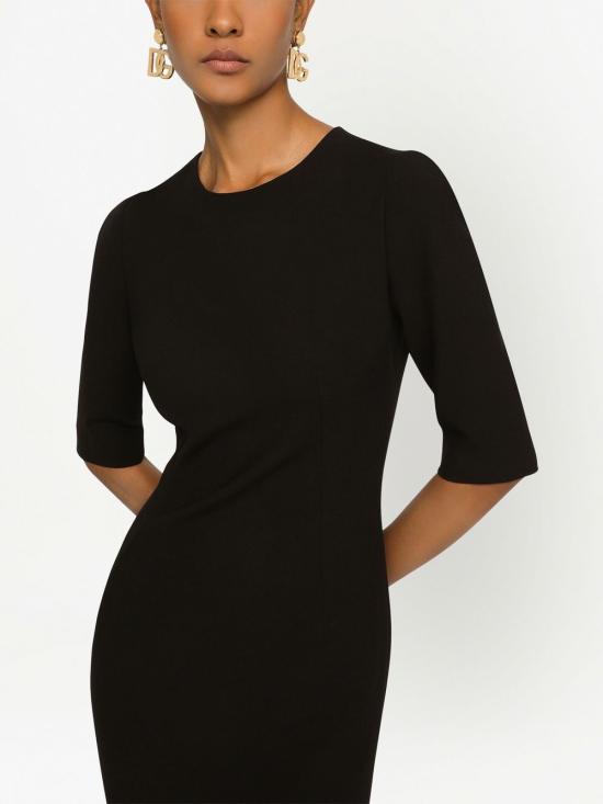 25FW 돌체앤가바나 미디 원피스 F6ARWT FUBFYN0000 Black - DOLCE & GABBANA