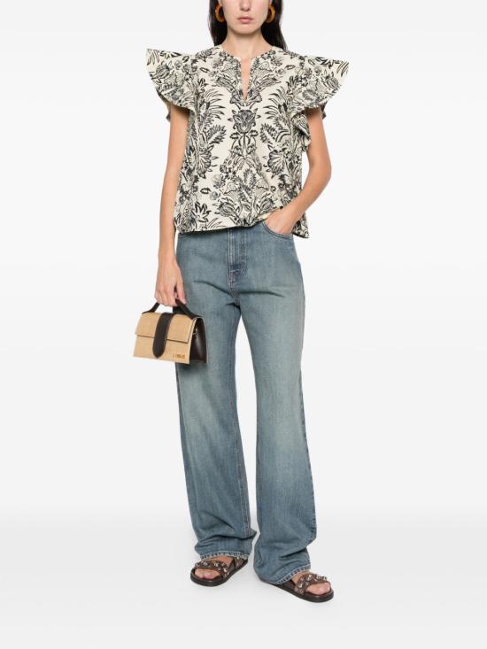 26SS 울라 존슨 긴팔 티셔츠 PS260229 IVFL White - ULLA JOHNSON