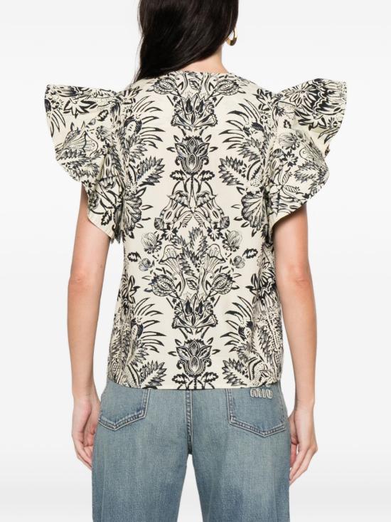 26SS 울라 존슨 긴팔 티셔츠 PS260229 IVFL White - ULLA JOHNSON