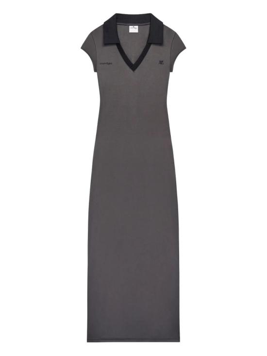 26SS 쿠레쥬 스포츠 폴로 롱 드레스 126JRO807JS0195 B214 CARBONE BLACK