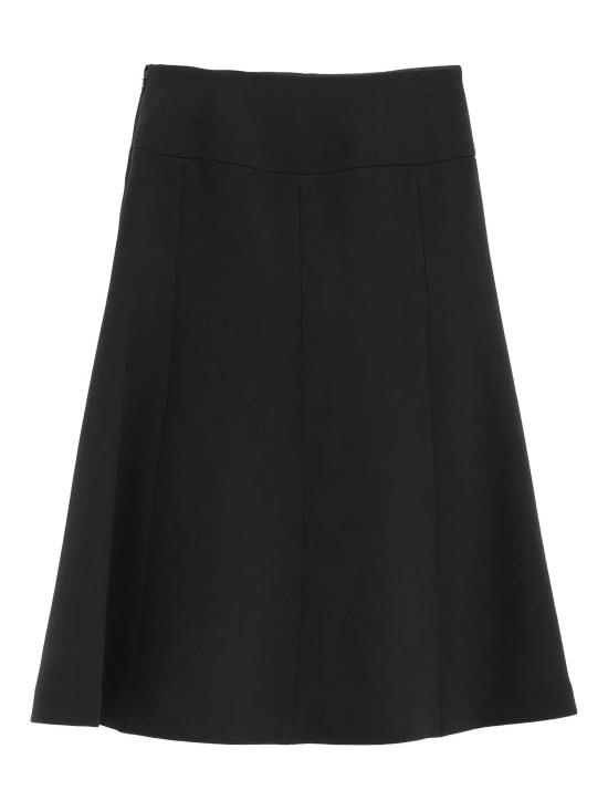 25FW 알라이아 미디 스커트 AA9J2371T582B 995 NOIR ALAIA - ALAIA