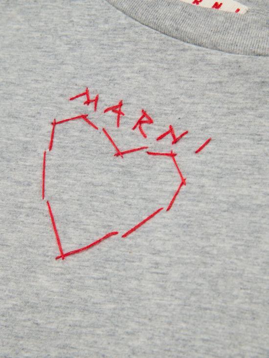 26SS [키즈] 마르니 티셔츠 M01680M00SG 0M903 Grey - MARNI