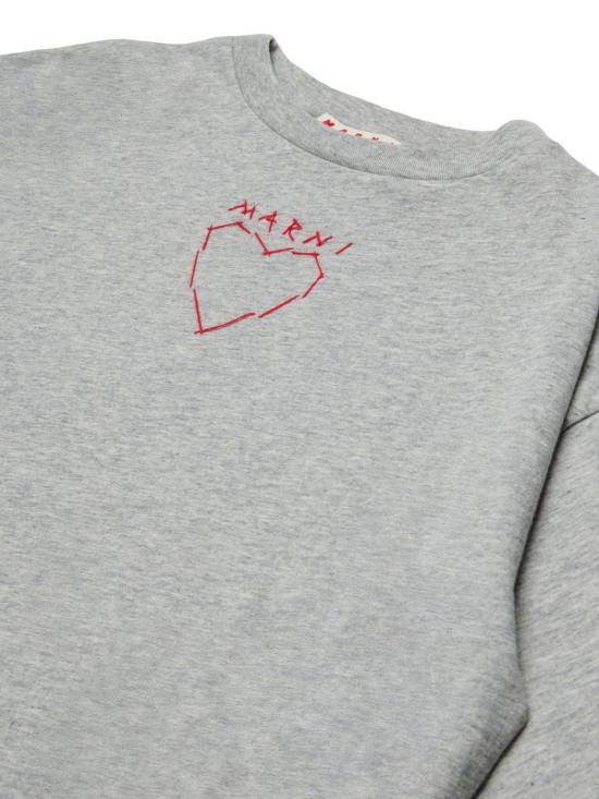 26SS [키즈] 마르니 티셔츠 M01680M00SG 0M903 Grey - MARNI