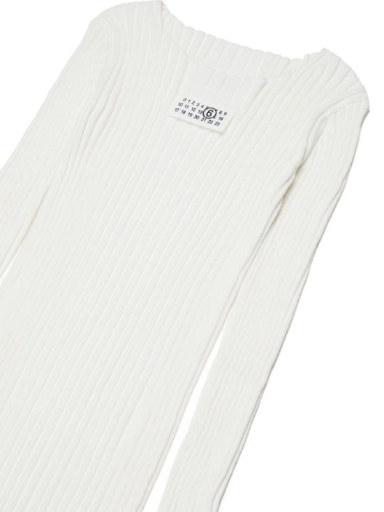 26SS [키즈] MM6 메종마르지엘라 원피스 M60935MM07X M6101 White - MM6 MAISON MARGIELA