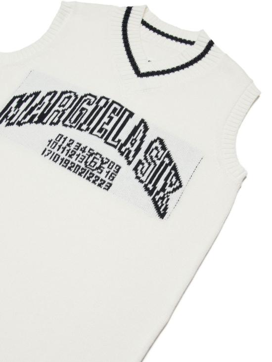 26SS [키즈] MM6 메종마르지엘라 원피스 M60934MM07T M6101 White - MM6 MAISON MARGIELA