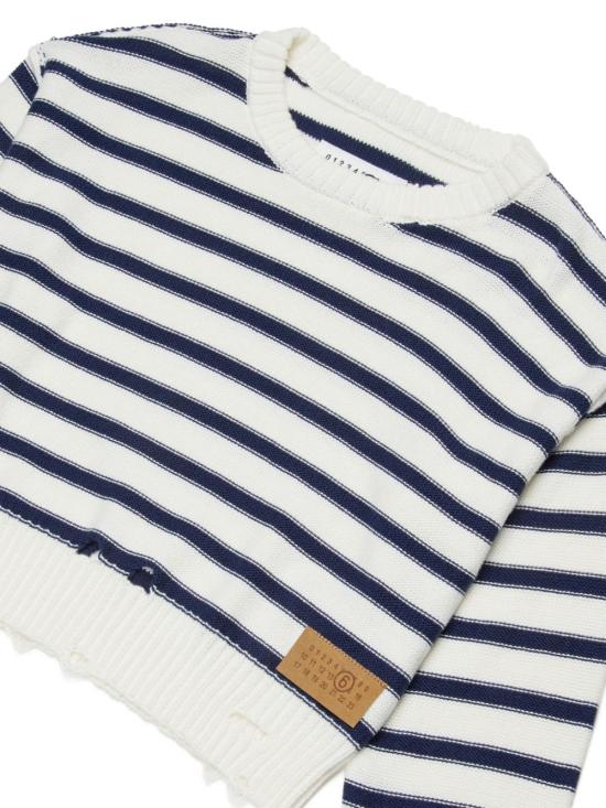 26SS [키즈] MM6 메종마르지엘라 캐시미어 니트 M60988MM07U M6C50 White - MM6 MAISON MARGIELA