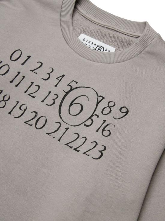 26SS [키즈] MM6 메종마르지엘라 트레이닝 상의 M61009MM02X M6907 Grey - MM6 MAISON MARGIELA