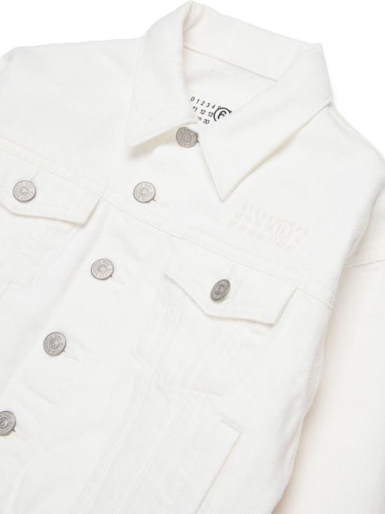 26SS [키즈] MM6 메종마르지엘라 패딩 M60922MM06S M6101 White - MM6 MAISON MARGIELA