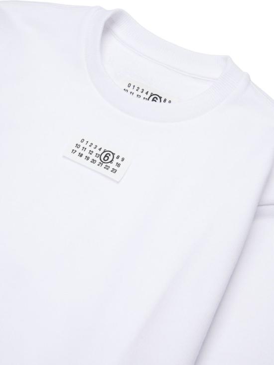 26SS [키즈] MM6 메종마르지엘라 트레이닝 상의 M61011MM04H M6100 White - MM6 MAISON MARGIELA