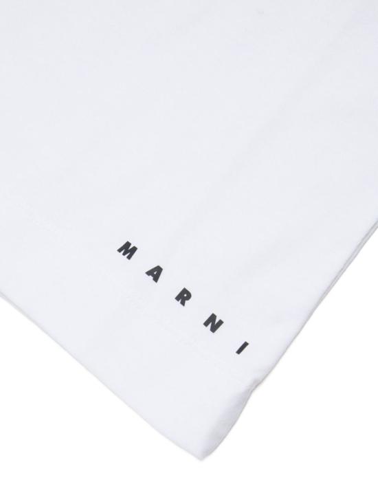 26SS [키즈] 마르니 티셔츠 M01713M00RF 0M100 White - MARNI