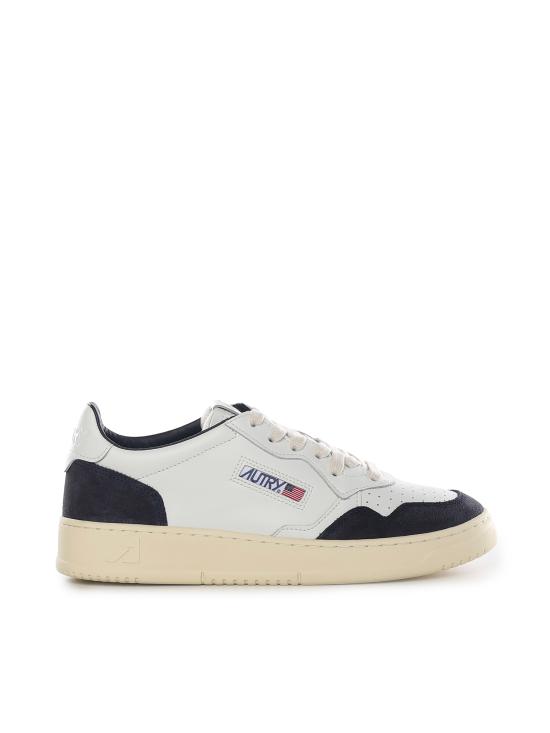 26SS 오트리 메달리스트 로우 스니커즈 AULM FT07 WHT DARK BLUE