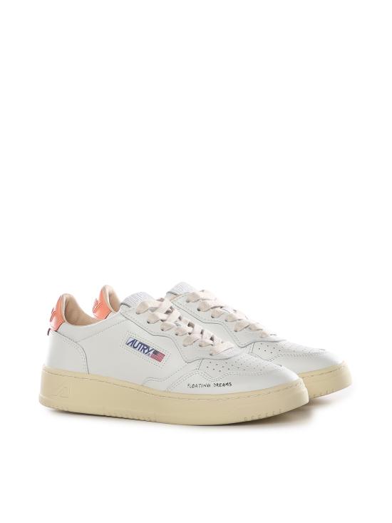 26SS 오트리 메달리스트 로우 레더 스니커즈 AULW DL03 WHT PEACH - AUTRY