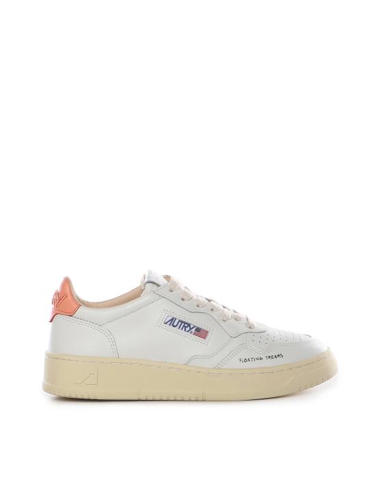 26SS 오트리 메달리스트 로우 레더 스니커즈 AULW DL03 WHT PEACH