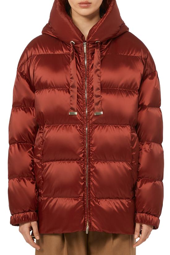 25FW 막스마라 후드 퀄팅 패딩 재킷 2529486155600 002 Red - MAX MARA