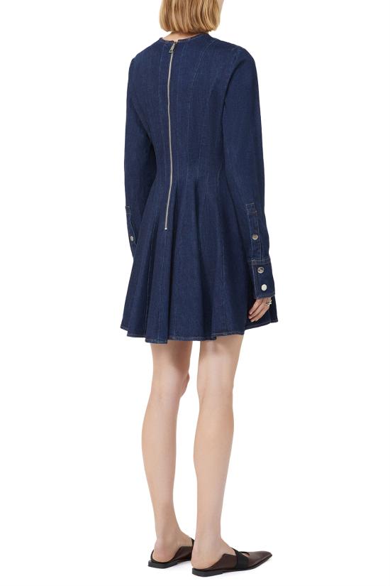 25FW 스포트막스 미디 원피스 2522226222600 001 Blue - SPORTMAX