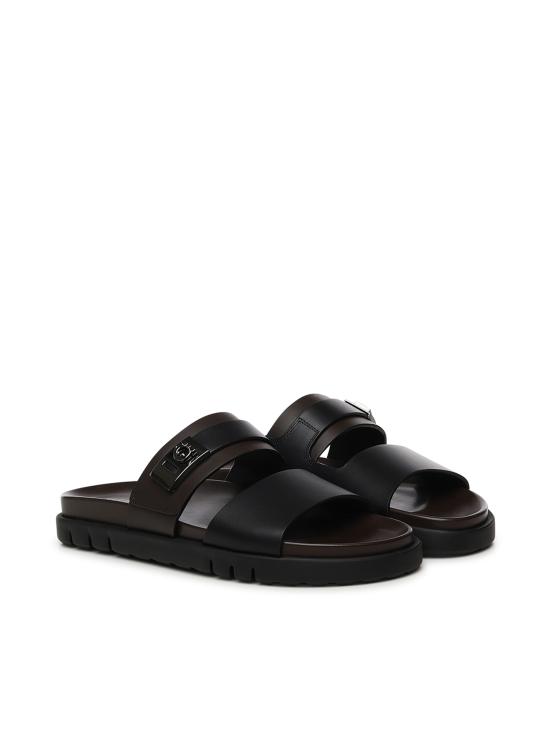 26SS 살바토레 페라가모 뮬/슬리퍼 02A394 789256001 Black - SALVATORE FERRAGAMO