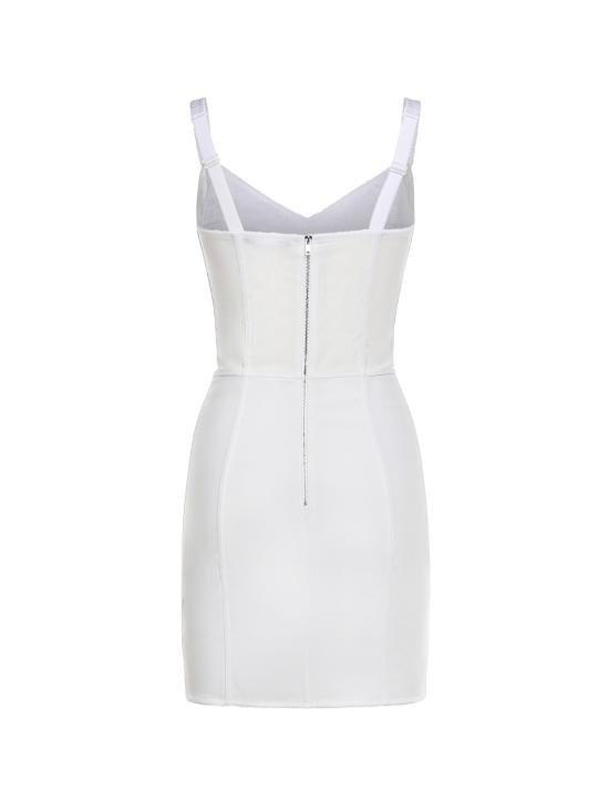 26SS 돌체앤가바나 미디 원피스 F63G8T GDCLQW0800 White - DOLCE & GABBANA