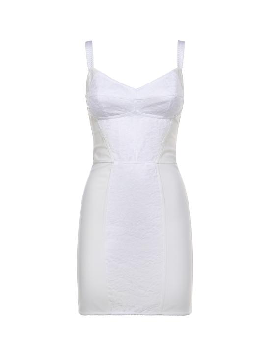 26SS 돌체앤가바나 미디 원피스 F63G8T GDCLQW0800 White