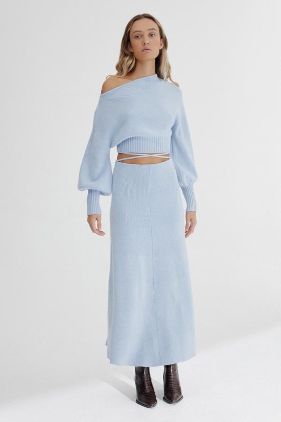  시그니피컨트 아더 긴팔 티셔츠 Significant Other Lia 니트 탑 블루 마를