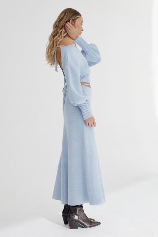  시그니피컨트 아더 긴팔 티셔츠 Significant Other Lia 니트 탑 블루 마를 - SIGNIFICANT OTHER