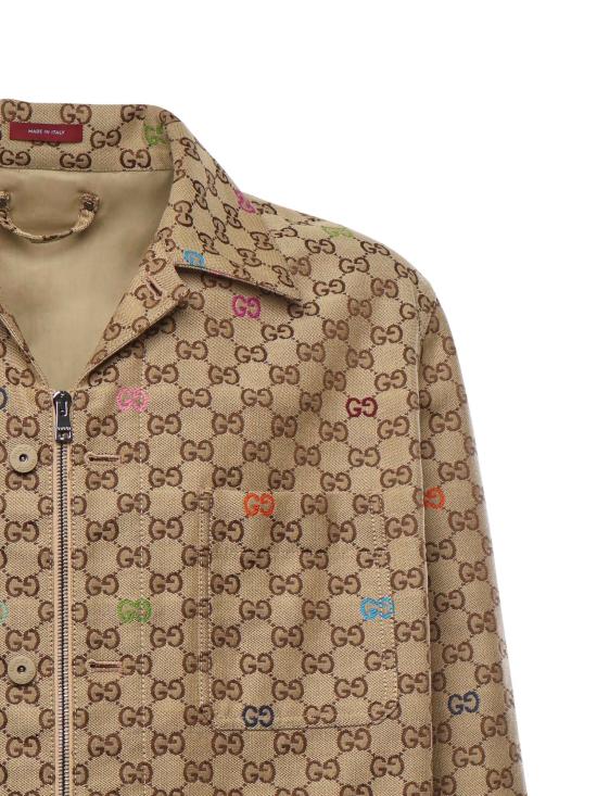 25FW 구찌 캔버스 자켓 833305 ZAS812137 Camel orange - GUCCI