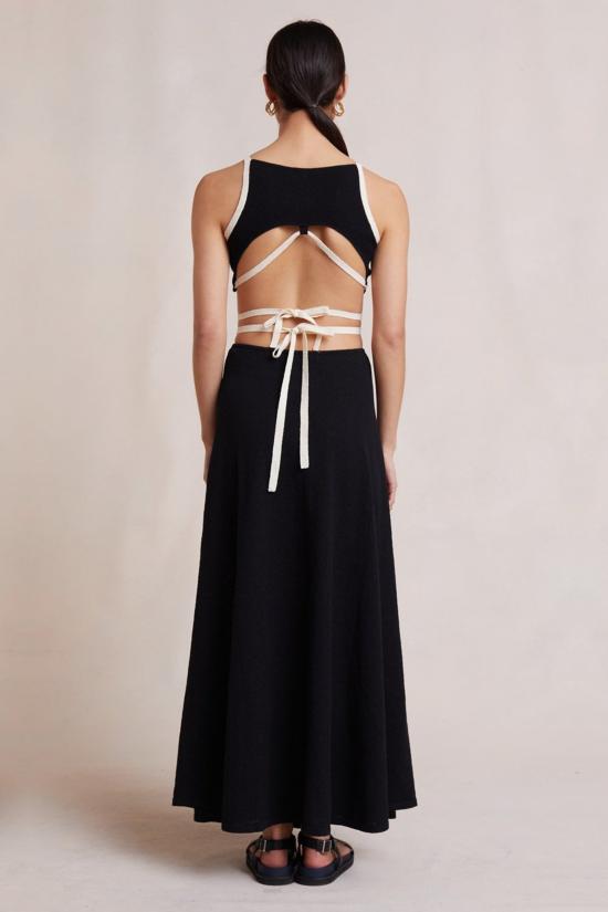  백앤브릿지 미디 스커트 벡 + 브릿지 로린 니트 스커트 블랙 - BEC + BRIDGE