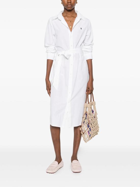 26SS 폴로 랄프로렌 미디 원피스 211B18781 001 White - POLO RALPH LAUREN