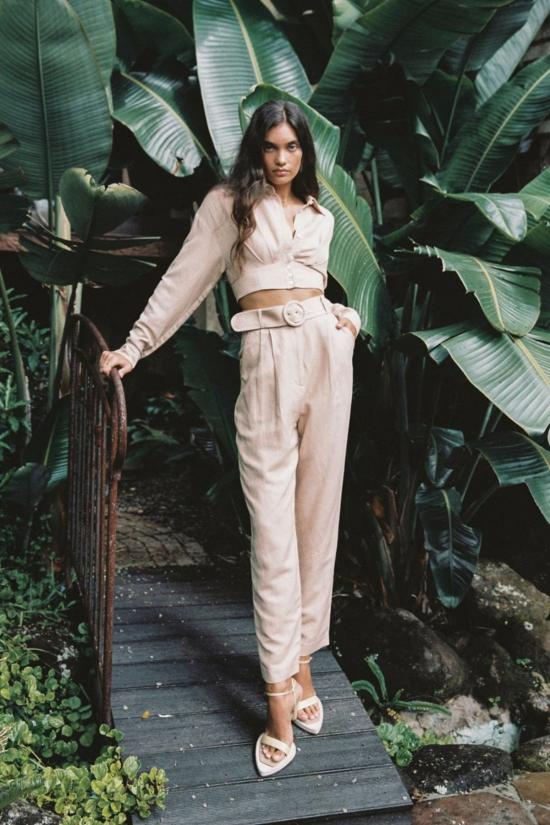  시그니피컨트 아더 스트레이트 팬츠 Significant Other Elora 팬츠 샴페인 - SIGNIFICANT OTHER