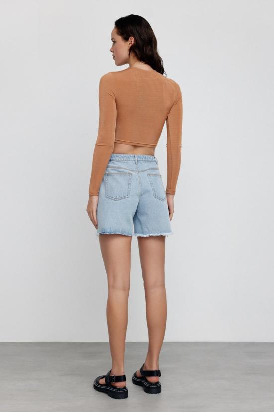  시그니피컨트 아더 데님 숏팬츠 중요한 다른 사람 피비 숏 미드 블루 - SIGNIFICANT OTHER
