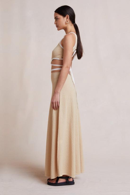  백앤브릿지 블라우스 벡 + 브릿지 로린 니트 탑 샌드 - BEC + BRIDGE