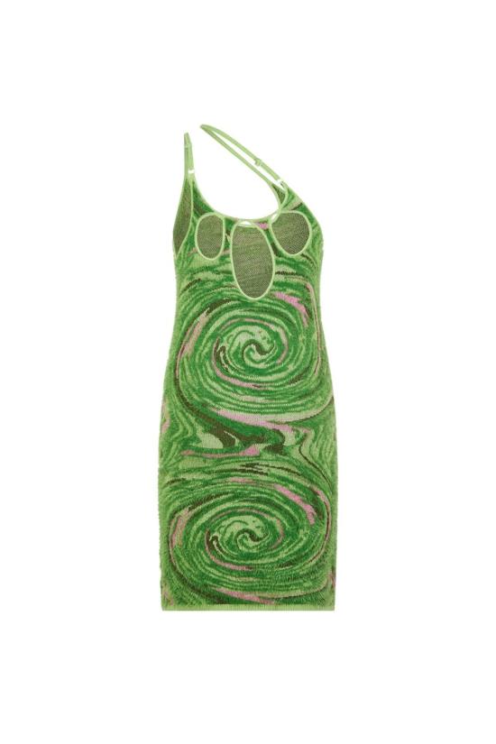  하우스오브써니 숏 원피스 하우스 오브 선니 핫 스프링스 호크니 그래스 그린 - HOUSE OF SUNNY