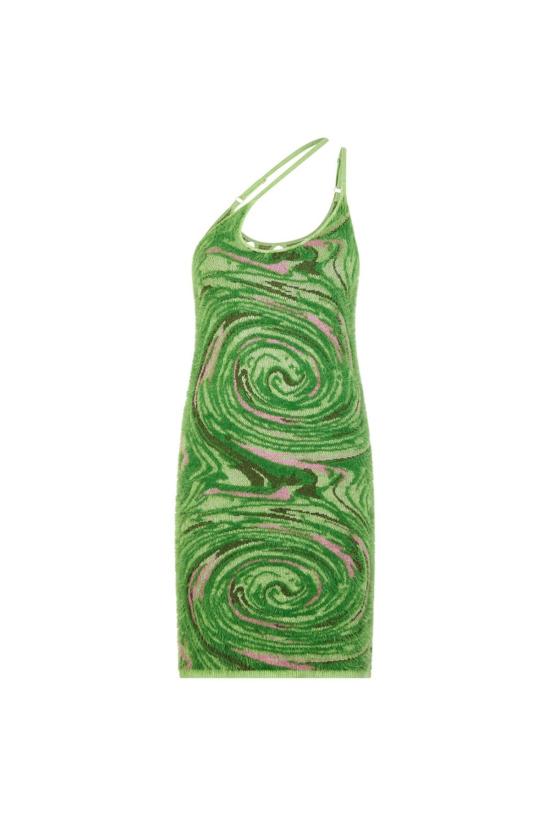  하우스오브써니 숏 원피스 하우스 오브 선니 핫 스프링스 호크니 그래스 그린 - HOUSE OF SUNNY