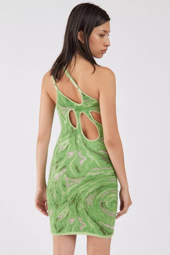  하우스오브써니 숏 원피스 하우스 오브 선니 핫 스프링스 호크니 그래스 그린 - HOUSE OF SUNNY