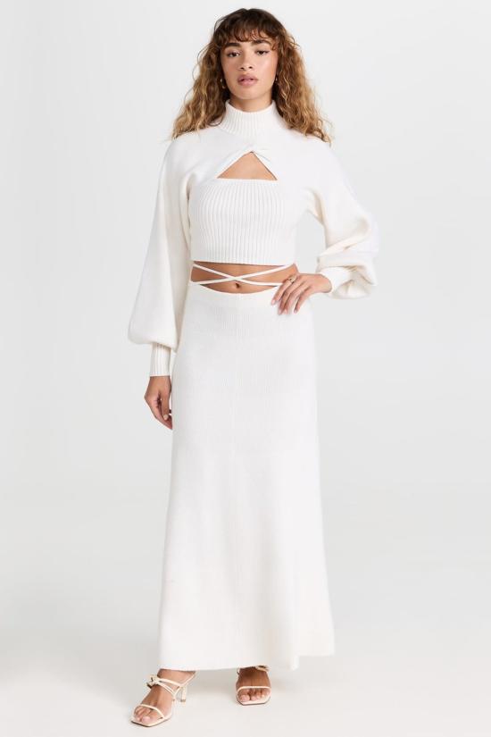  시그니피컨트 아더 미디 스커트 Significant Other Lia 스커트 크림 - SIGNIFICANT OTHER