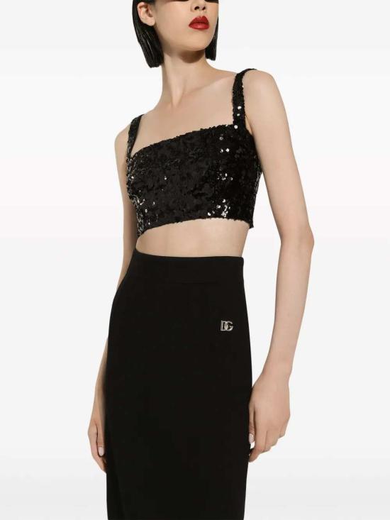 25FW 돌체앤가바나 민소매 티셔츠 F79AATHLMZM N0000 NERO - DOLCE & GABBANA