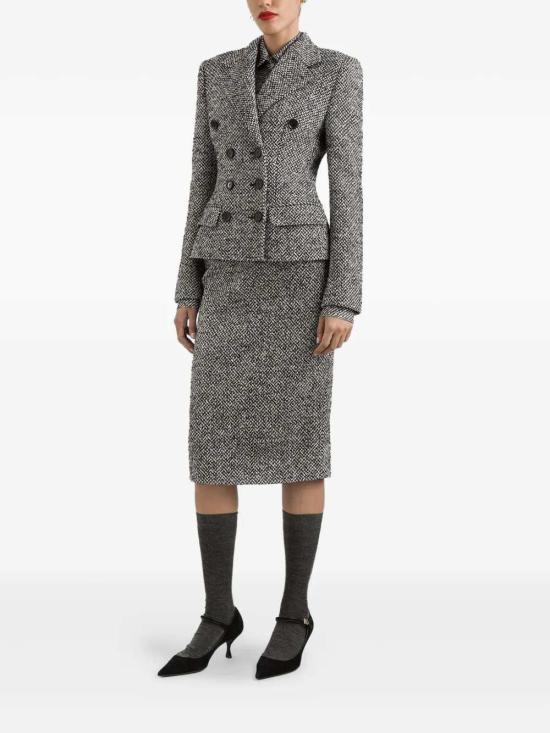 25FW 돌체앤가바나 블라우스/셔츠 F5R64TIS1ZM HH5QR BOUCLE BCO NERO - DOLCE & GABBANA