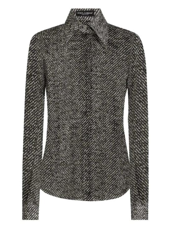 25FW 돌체앤가바나 블라우스/셔츠 F5R64TIS1ZM HH5QR BOUCLE BCO NERO