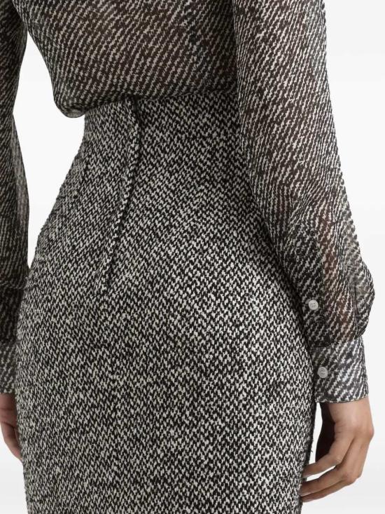 25FW 돌체앤가바나 블라우스/셔츠 F5R64TIS1ZM HH5QR BOUCLE BCO NERO - DOLCE & GABBANA