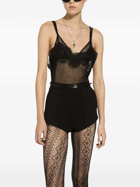 25FW 돌체앤가바나 민소매 티셔츠 F78A1TFLRDA N0000 NERO - DOLCE & GABBANA