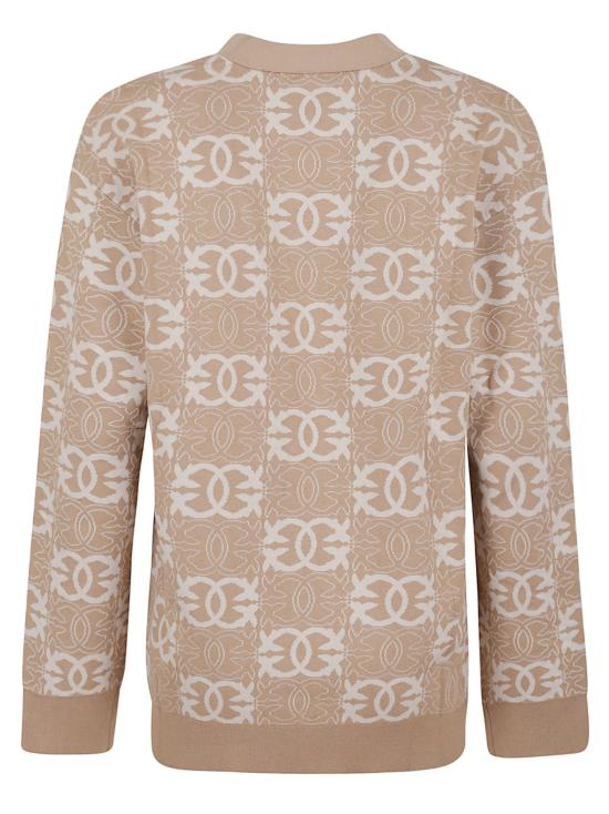 25FW 핑코 가디건 106042 A2YD C4Z CAMMELLO BIANCO BROWN - PINKO