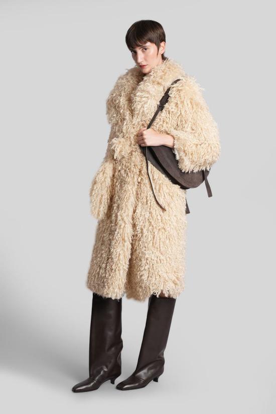 25FW 딸리아토레 무스탕 425694 F80010U25I085 Beige - TAGLIATORE